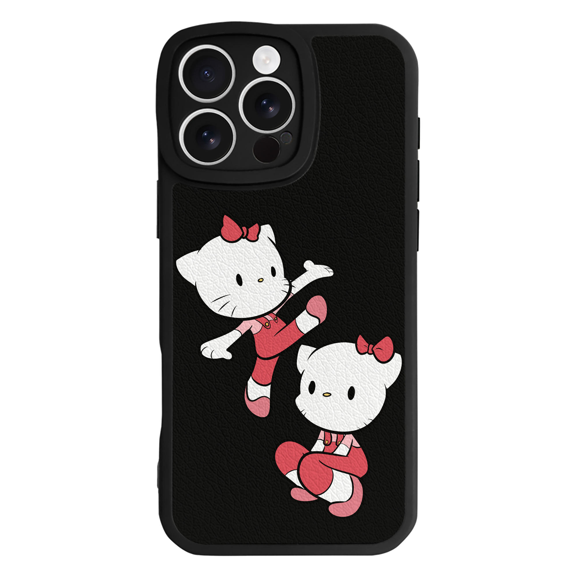 （画像用） Hello Kitty ハローキティ 【iPhone 16シリーズ対応】シリコンスマホケース（レザー調） 材質：シリコン